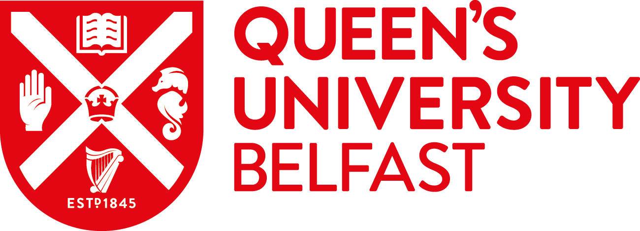 Landscape logo for the Queen's University Belfast