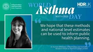 Dr Hannah Whittaker and the quote: “We hope that these methods and national level estimates can be used to inform public health planning.”
