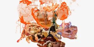 Graphic representation of the spatial 'holobiont mapping' of Cometabolise: A Holobiont Dinner, edible encounters of Sensing Holobiont and participants in Gutscapes.