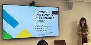 Sam presents her work at SCAN