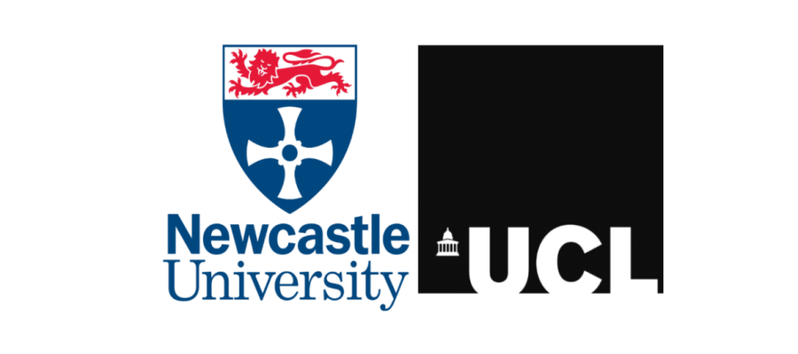 Logos for Newcastle University and University College London