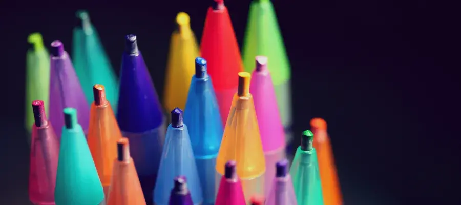 An image of multi coloured pencils bunched together