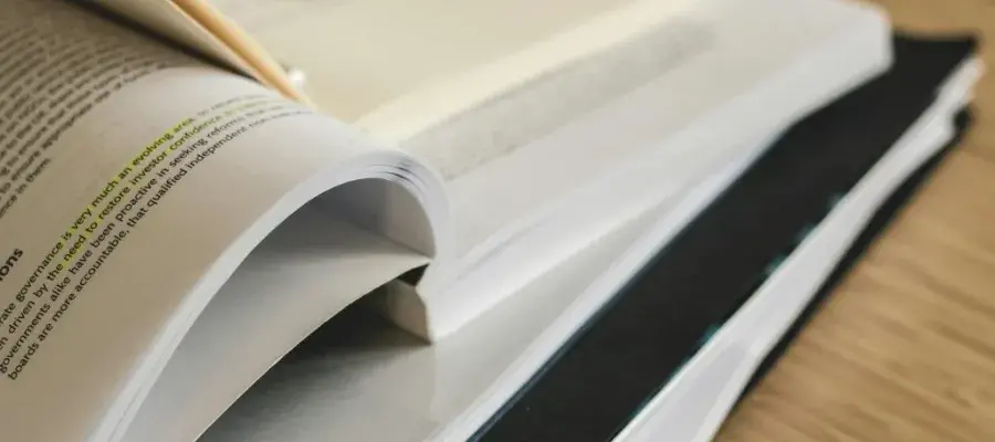 Close Up of Photo of Books