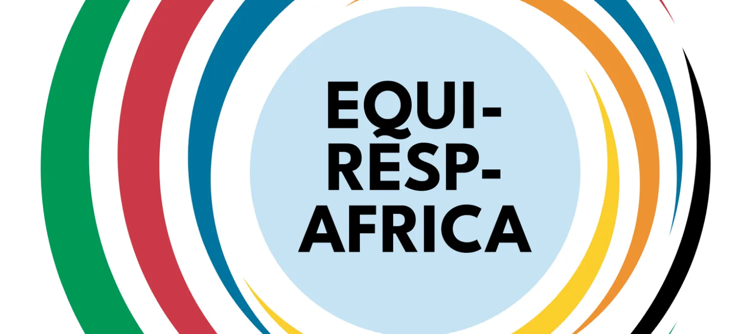 "EQUI-RESP-AFRICA" surrounded by coloured waves