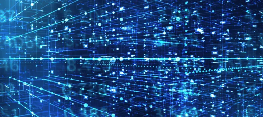 Blue data picture
