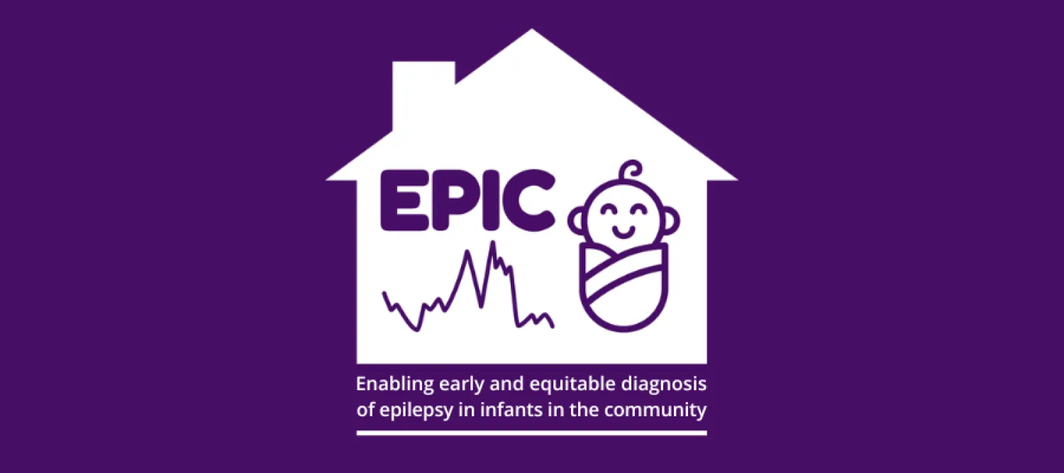 EPIC logo on purple background
