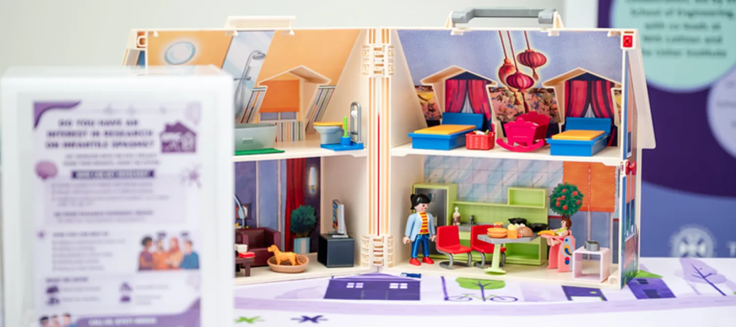 A dollhouse used as part of a public engagement activity