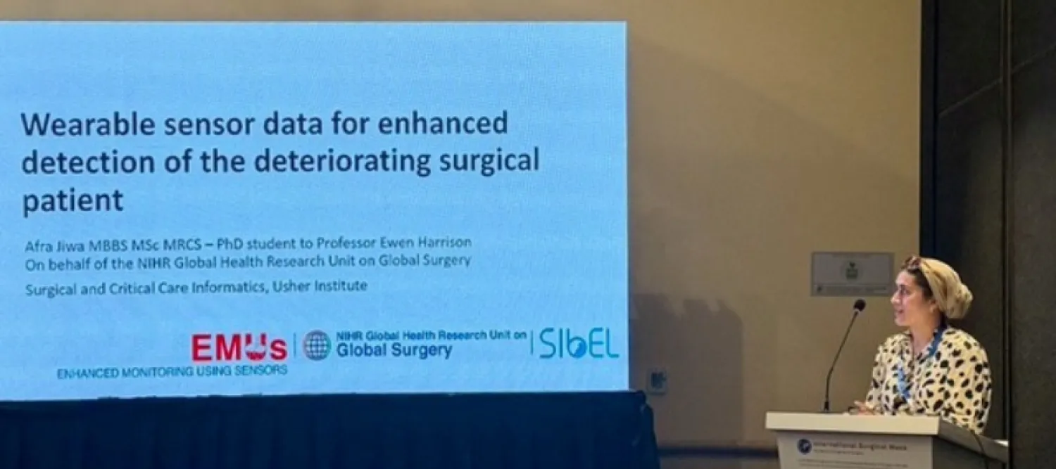 Afra Jiwa presenting at International Surgical Week, Mexico City 2026