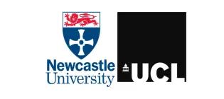 Logos for Newcastle University and University College London