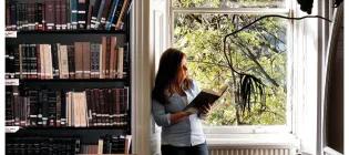 Woman reading a book