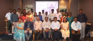 Photovoice CMC Team, with international colleagues projected via video call