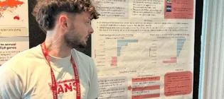Jonny Flint at an exhibition