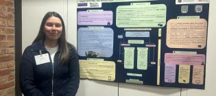 Emily Adams presents a poster