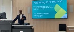 Atul Jaiswal presenting