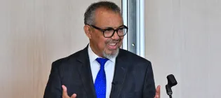 Dr Tedros at the Usher Building Official Opening