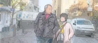 stylised image of two older adults