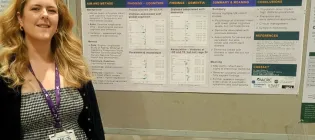 Jean Stafford and her poster