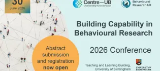 Building capability in behavioural research conference