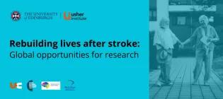 Event graphic with title and logos from Usher Institute, Usher Connects, EMS300, BIASP and World Stoke Organisation