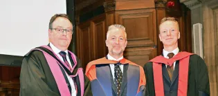Professors David Argyle, Jim Flett Wilson and Kenneth Baillie