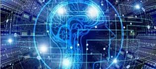 image of computer code and human brain 