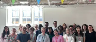 Attendees at the BSG ERA 2026 conference, including ACRC students Wanok Godfrey and Emilie McSwiggan
