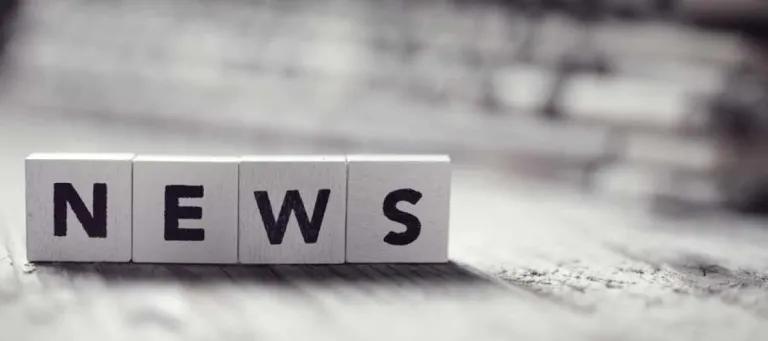 Block of letters spelling out the word news