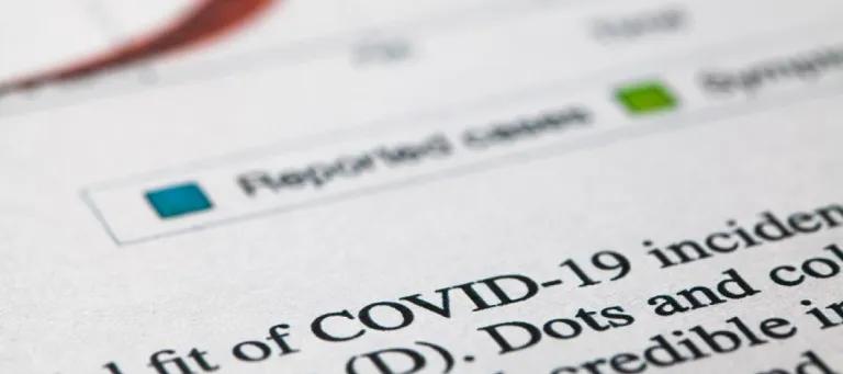 Decorative image of a Covid report