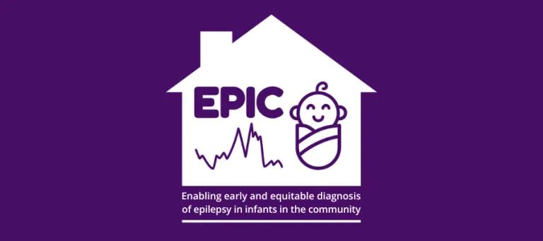EPIC logo on purple background