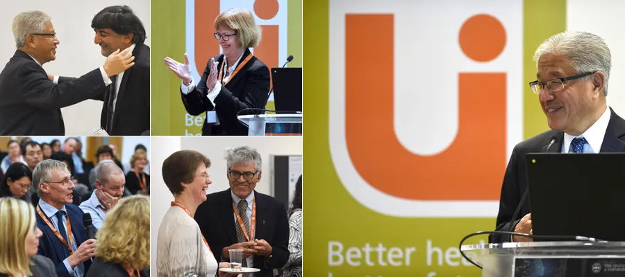 Combination of several photos from the Usher Institute annual lecture 2019