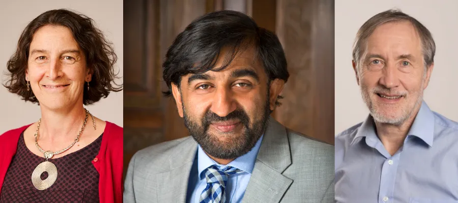 Ruth McQuillan, Aziz Sheikh and Harry Campbell headshots