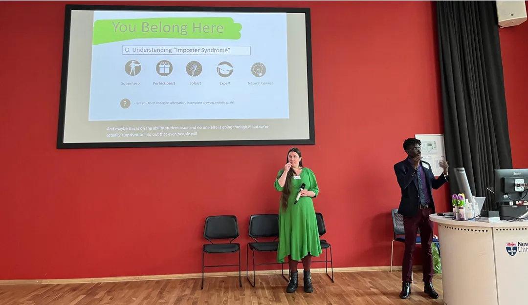 Emile and Wanok Presenting to ECRs