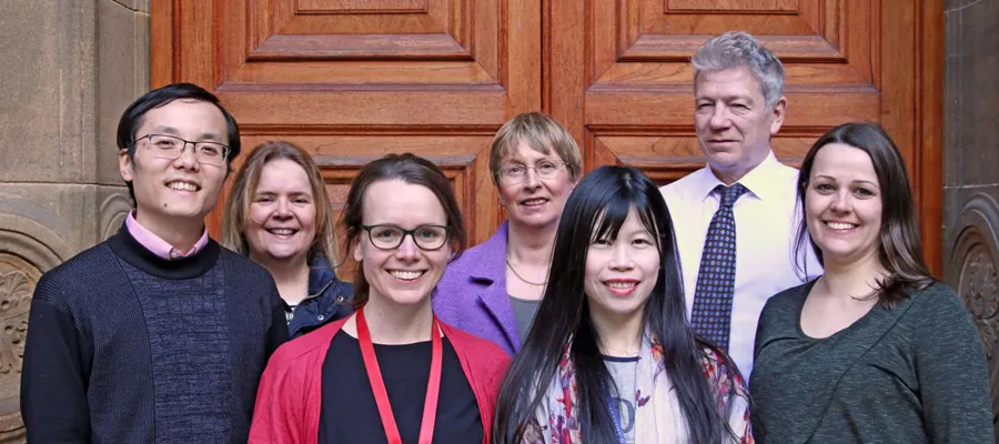 Photo of some members of the research group