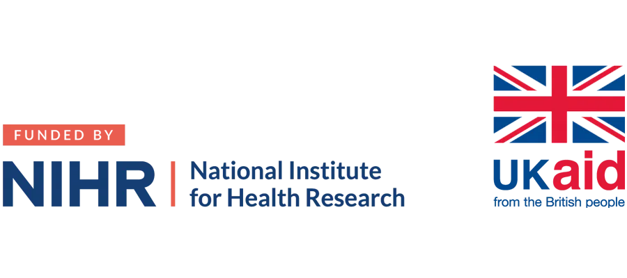 NIHR logo and UK Aid logo