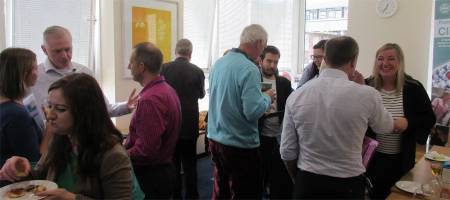 Reception at RECOVER website event