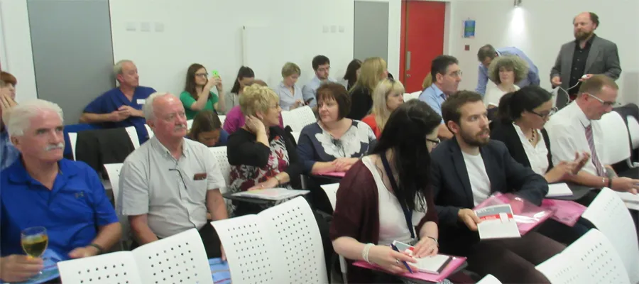 Delegated seated at RECOVER website presentation