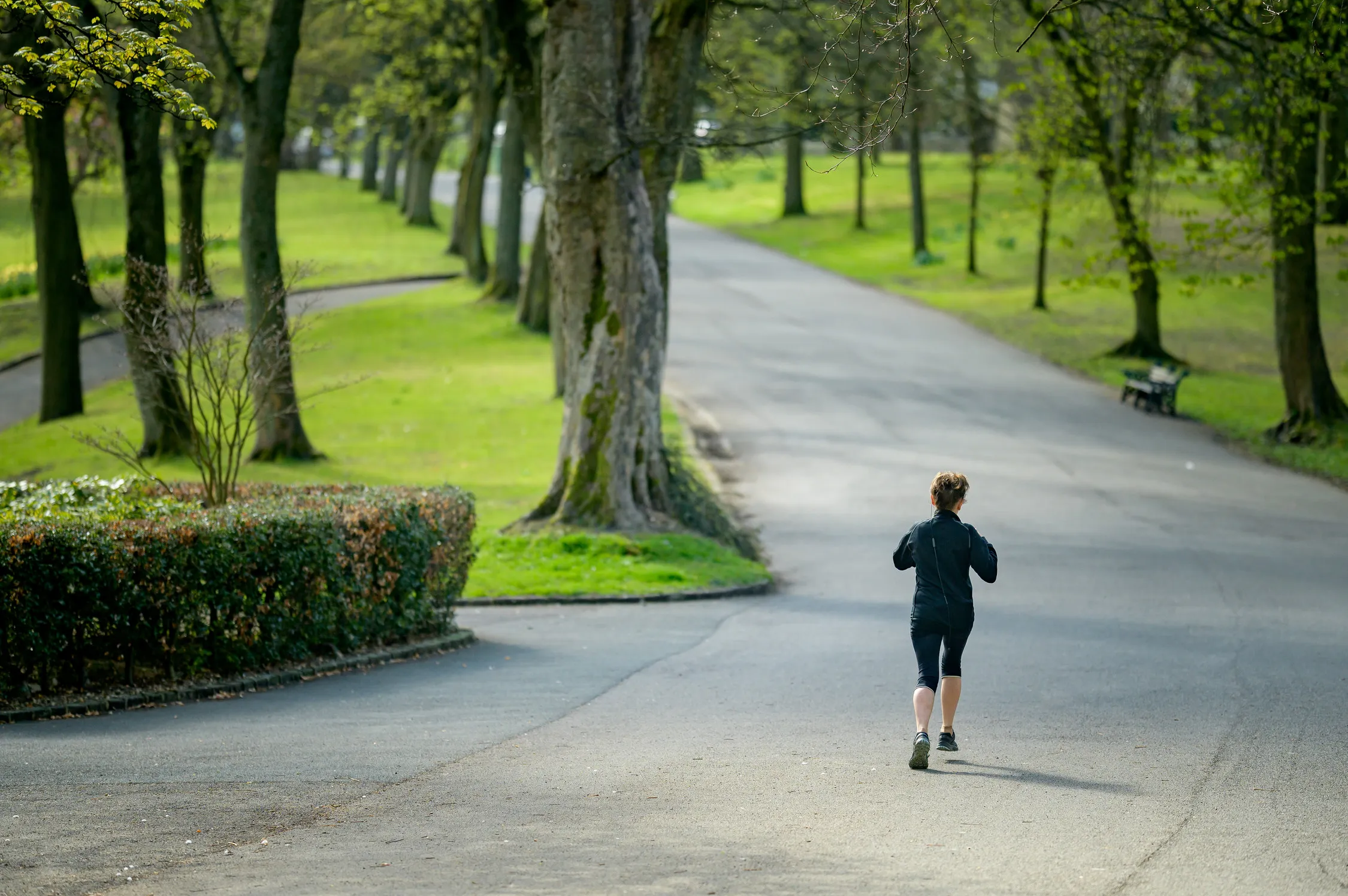 Older Person running