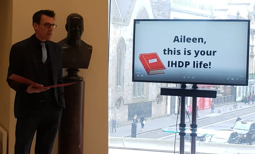 Scott Heald, Public Health Scotland, presenting TIYL book