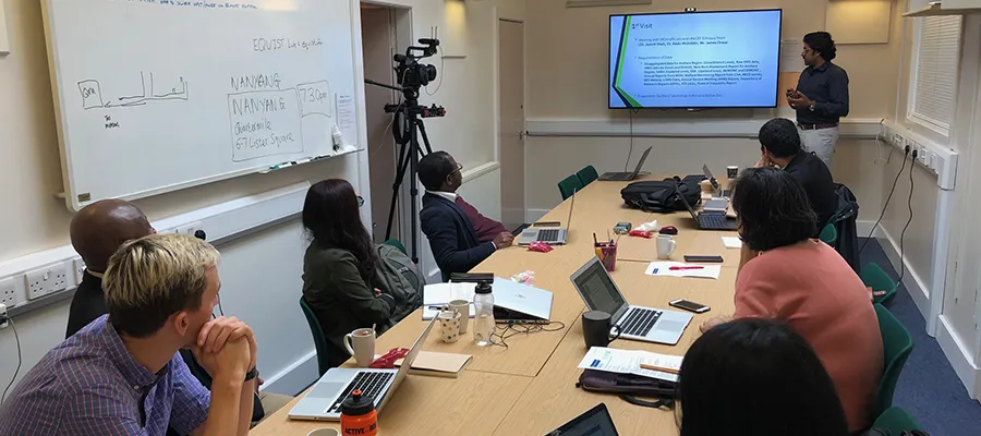 Summer School students watching presentation