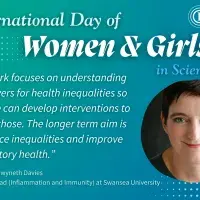 “My work focuses on understanding the drivers for health inequalities so that we can develop interventions to target those. The longer term aim is to reduce inequalities and improve respiratory health.”