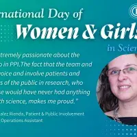 “I feel extremely passionate about the work I do in PPI.The fact that the team and I give a voice and involve patients and members of the public in research, who otherwise would have never had anything to do with science, makes me proud.”