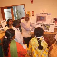 Six participants engaging with a gallery