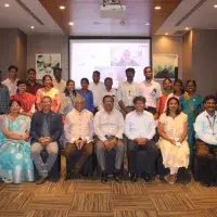 Photovoice CMC Team, with international colleagues projected via video call