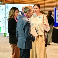 Photograph of displays at the Usher Institute Annual Lecture & Showcase 2025