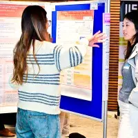 Photograph of displays at the Usher Institute Annual Lecture & Showcase 2025