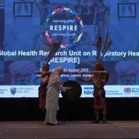 Traditional Sabah gong used to signal start of the RESPIRE ASM 2025