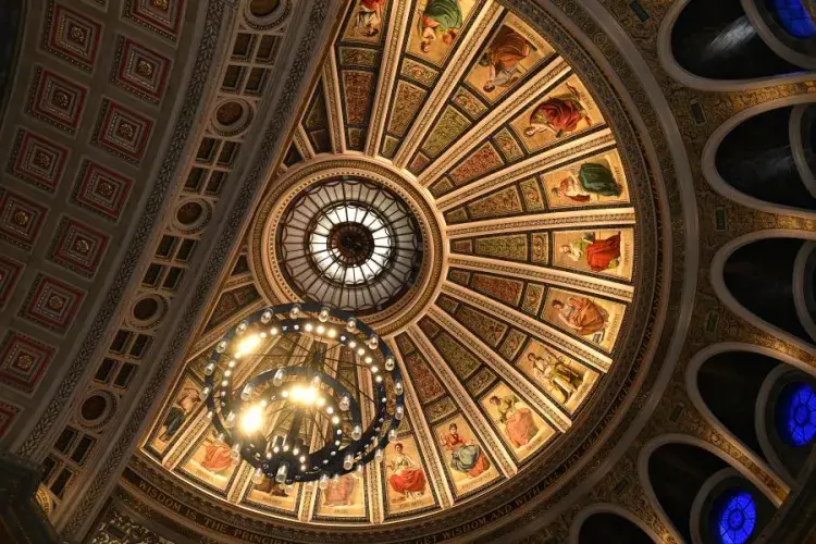 ceiling of McEwan hall