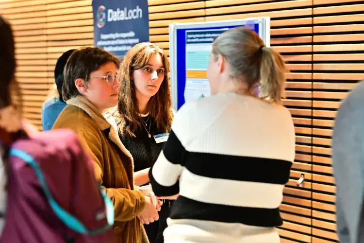 Photograph of displays at the Usher Institute Annual Lecture & Showcase 2025