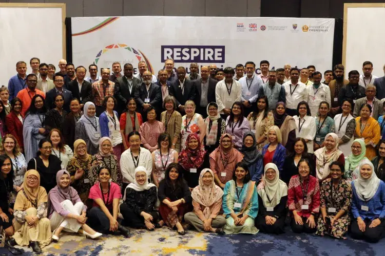 Group photo of delegates who attended the RESPIRE 2023 ASM in Indonesia
