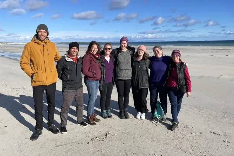 ACRC Tiree Techwave TTW Group on beach